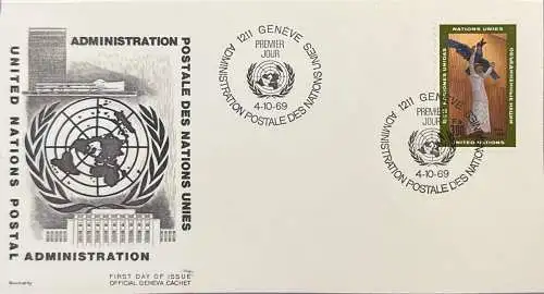 Schweiz Nur Hauptgebiet 1969 Ersttagsstempel