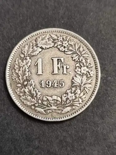 Schweizer 1 Franken 1945 Silber