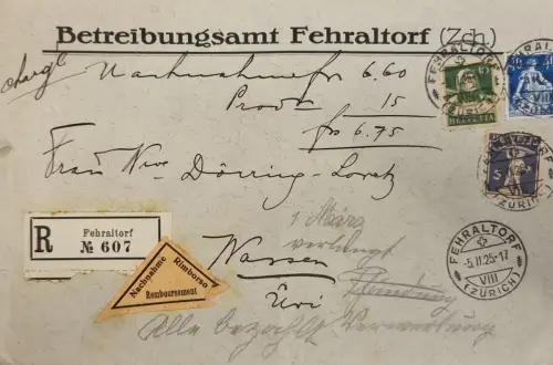 CH Helvetia 55 Rp, Stpl Fehraltorf 5.11.25