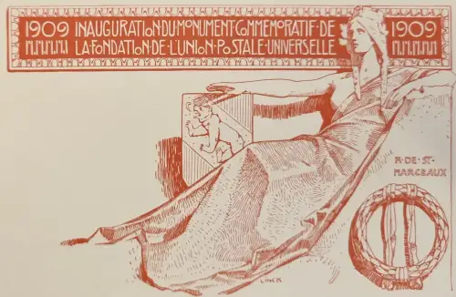 Frankreich 1909 UPU-Gründung Monument o.N. o.Stpl