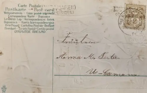 Österreich 2 H Wappen, Stempel WIEN (Jahr unleserlich)