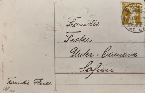 Schweiz HELVETIA 25 Rp stehende Figur, Stempel 23.XI.11