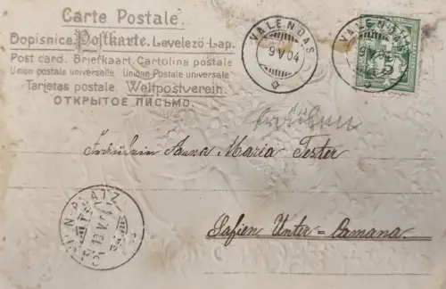 Schweiz Helvetia 5 St. Stempel VALENDA NDAS 9V04