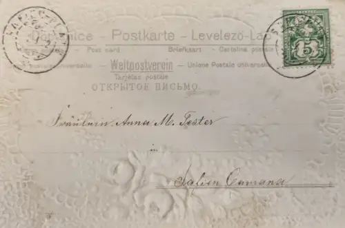 Schweiz Helvetia/Wappen 5, Stempel ZÜRICH, 1902