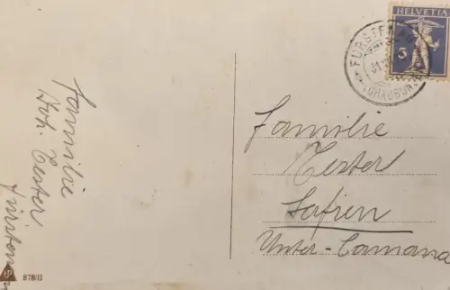 Schweiz Tellknabe 5 Rp, Stempel Fürsten 31.1