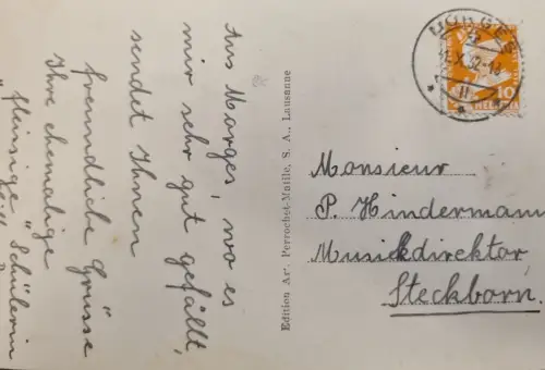 Schweiz Helvetia Kopf 10 Rp 1932 Stempel 6336