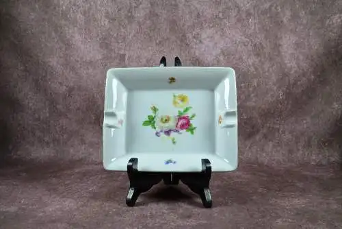 Vintage AK Kaiser Aschenbecher mit Blumenmuster, Mitte 20. Jahrhundert  