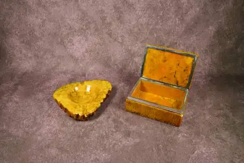 Vintage Alabaster-Set mit Aschenbecher und Zigarettenetui, Romano Bianchi, 1970er 