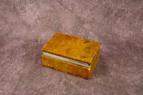 Vintage Alabaster-Set mit Aschenbecher und Zigarettenetui, Romano Bianchi, 1970er 