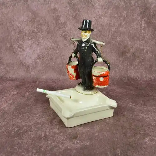 Vintage Aschenbecher mit Hans Hummel Figur, 1950er Jahre