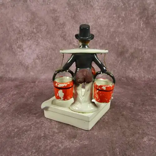 Vintage Aschenbecher mit Hans Hummel Figur, 1950er Jahre