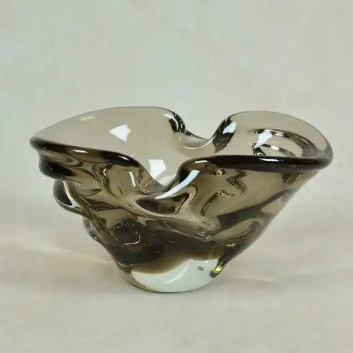Vintage Skrdlovice Glas-Aschenbecher von Jaroslav Beranek 