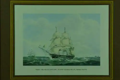 Grafik Madagascar East Indiaman Schiff  