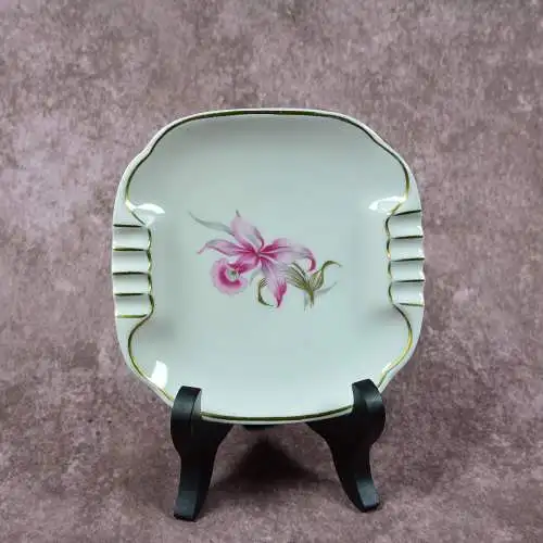 Aschenbecher mit Blumenmotiv von Ilmenau Firenze  