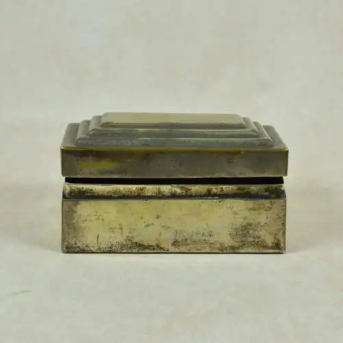 Kassette Art Deco, versilbert  
