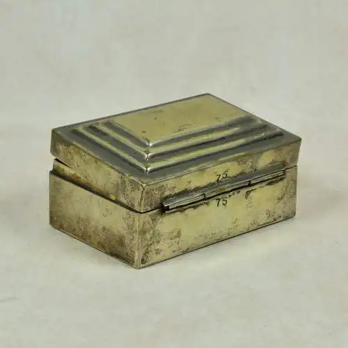 Kassette Art Deco, versilbert  
