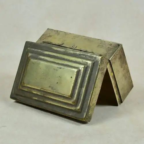 Kassette Art Deco, versilbert  