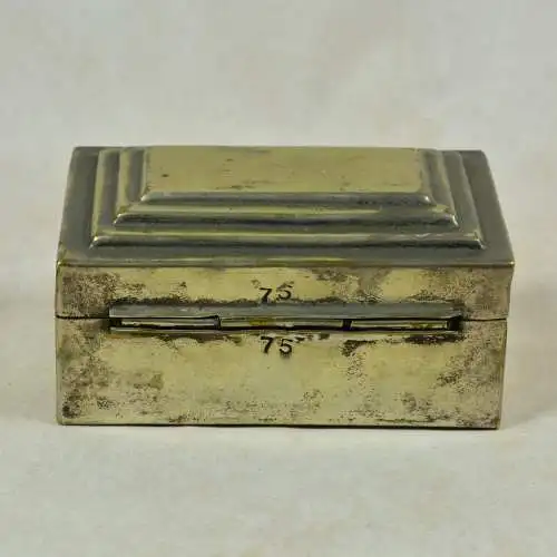Kassette Art Deco, versilbert  