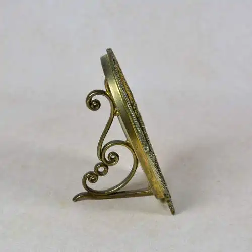 Bilderrahmen Messing mit Ornamentständer