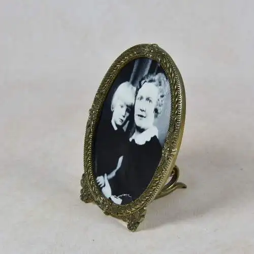 Bilderrahmen Messing mit Ornamentständer