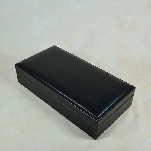 Schmuckdose Leder mit rotem Velours  