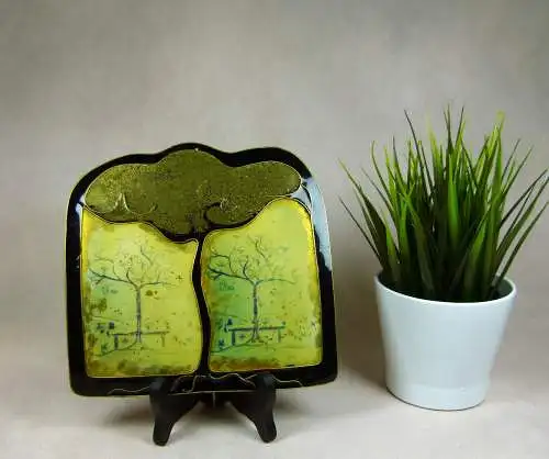 Mischtechnik Abstrakte Bäume von Grelius  