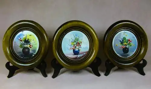 Ölgemälde-Set Blumenarrangements  