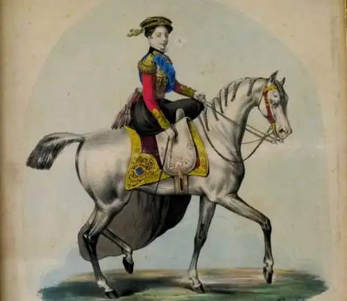 Farblithografie Victoria I, Königin von England von A. Kneisel  