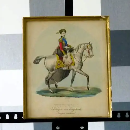 Farblithografie Victoria I, Königin von England von A. Kneisel  