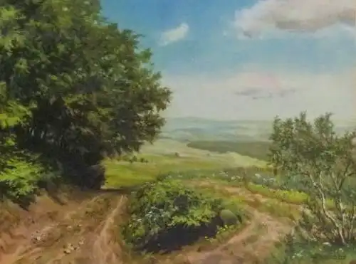 Grafik Landschaft von Ernst Frommhold  
