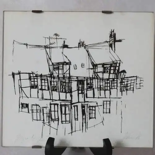 Triptychon Tuscheskizzen Architektur 