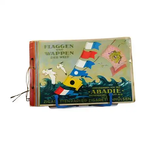 Sammelalbum Flaggen und Wappen der Welt von ABADIE 1928  