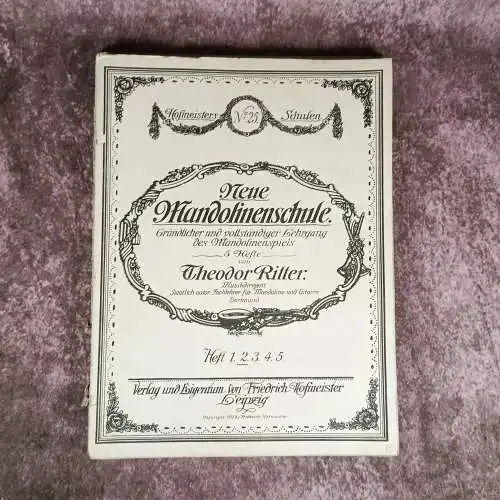 Notenhefte Mandoline und Gitarre von Ritter und Scherrer  