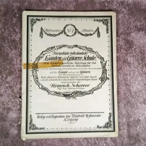 Notenhefte Mandoline und Gitarre von Ritter und Scherrer  