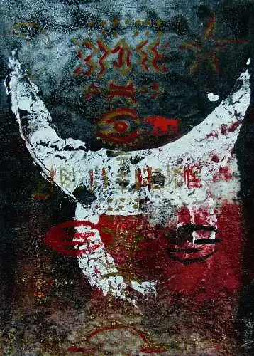 Mischtechnik Abstrakte Komposition von Ze Nobre  