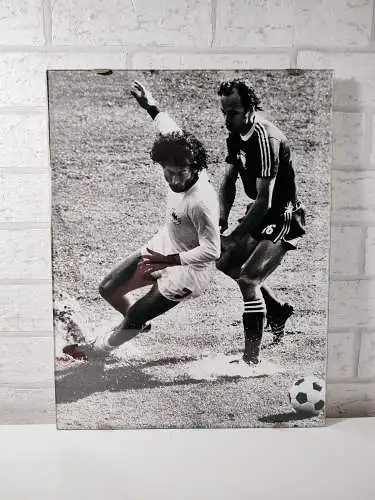 Pressefotografie WM 1974 BRD gegen Polen  