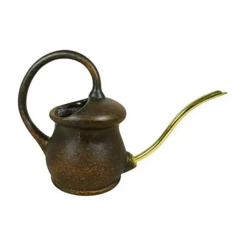Gießkanne Keramik mit Messingausguss  