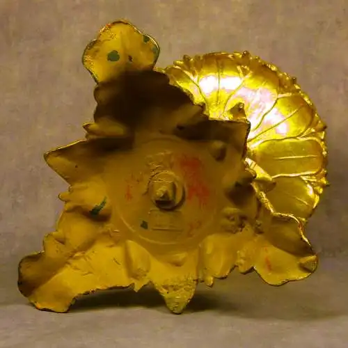 Kerzenhalter Goldguss mit Frauenfigur  