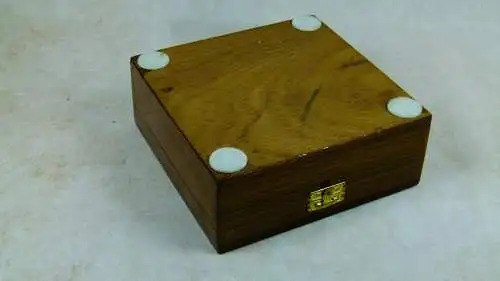 Zigarettenboxen-Set mit Wurzelholz-Intarsien  