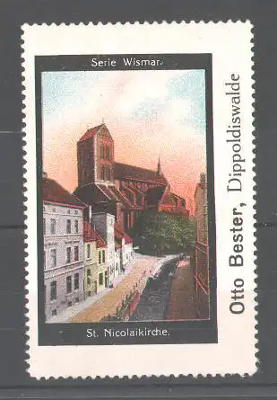 Reklamemarke Serie: Wismar, St. Nicolaikirche