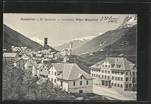 AK Hospental a. St. Gotthard- und Furkapass, Hotel Meyerhof