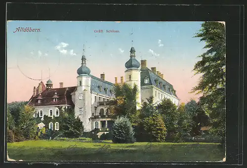 AK Altdöbern, Gräfl. Schloss