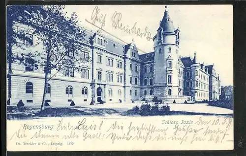 AK Regensburg, Schloss Jaxis um 1900