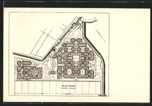 AK Oostzaan, Plan der Gartenstadt