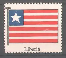 Reklamemarke Serie: Internationale Flagge, Flagge von Liberia