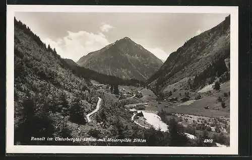 AK Ranalt, Blick im Unterbergtal mit Maierspitze