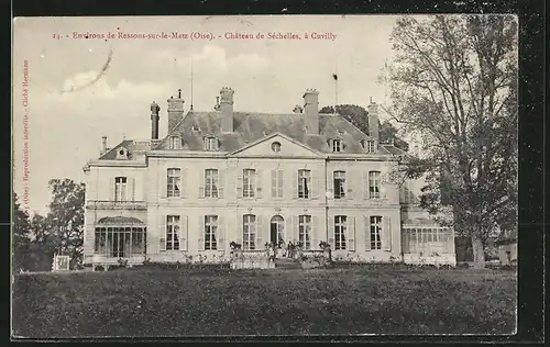 AK Ressons-sur-le-Matz, Chateau de Sechelles, a Cuvilly
