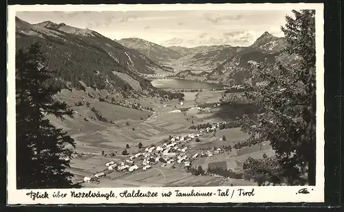 AK Haller am Haldensee, Blick über Nesselwängle im Tannheimer-Tal