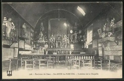 AK Ste-Anne du-Portzic, Intérieur de la Chapelle