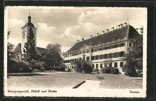 AK Königseggwald, Schloss und Kirche